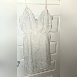 Guess White Floral Lace dress